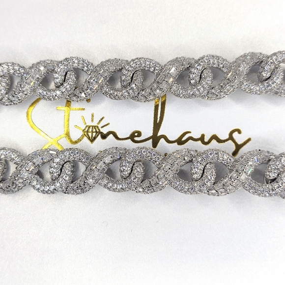 Stonehaus Jewelry Jewelry - Custom Labmade baguette Infinity Cuban Link